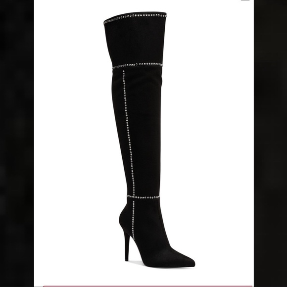Over The Knee Studded Boots Sz 7.5